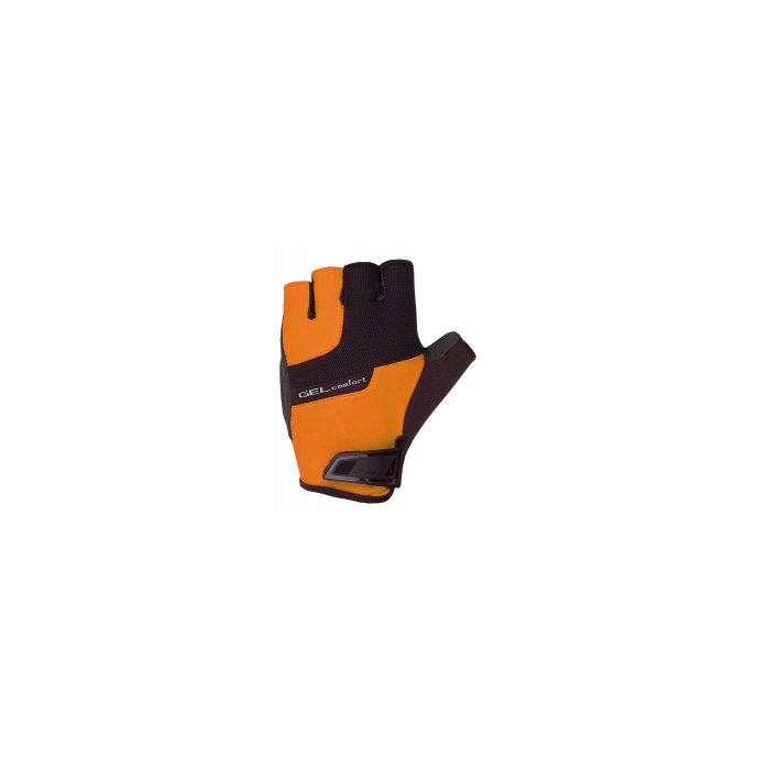 Cyklistické rukavice pro dospělé Gel Comfort černá/oranžová