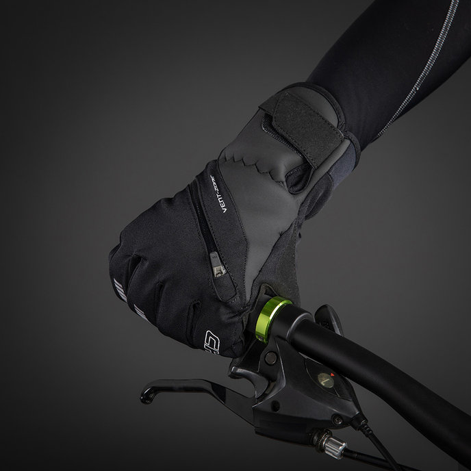 Zimní cyklistické rukavice pro dospělé City Liner černé