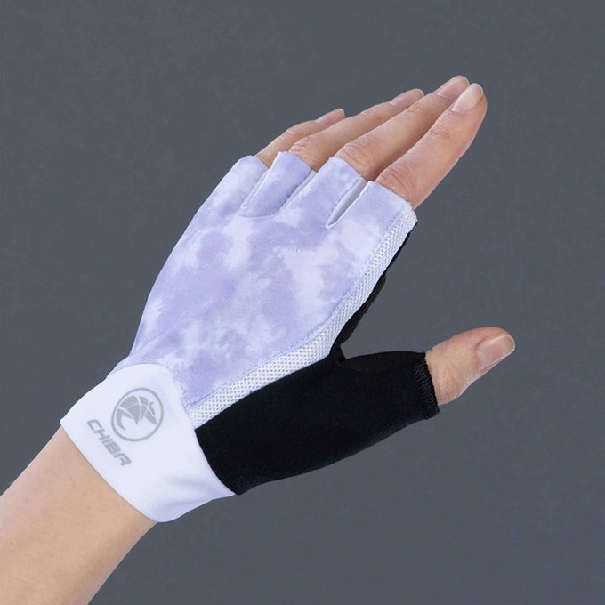 Cyklistické rukavice pro ženy Lady Tie Dye fialové