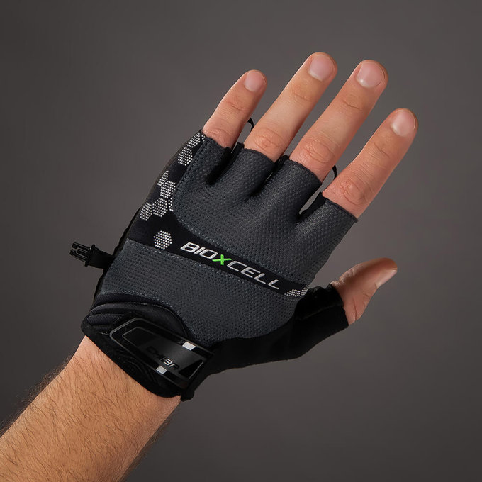 Cyklistické rukavice pro dospělé BioXCell Pro tmavošedé
