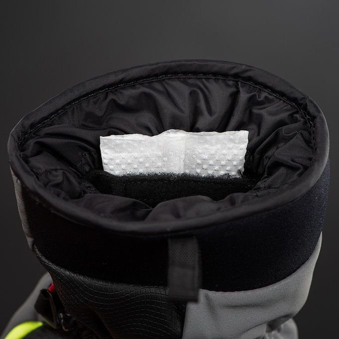 Zimní cyklistické rukavice pro dospělé Alaska Plus reflexní šedé