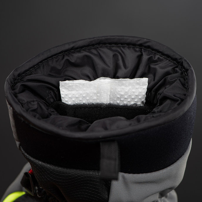 Zimní cyklistické rukavice pro dospělé Alaska Plus reflexní šedé