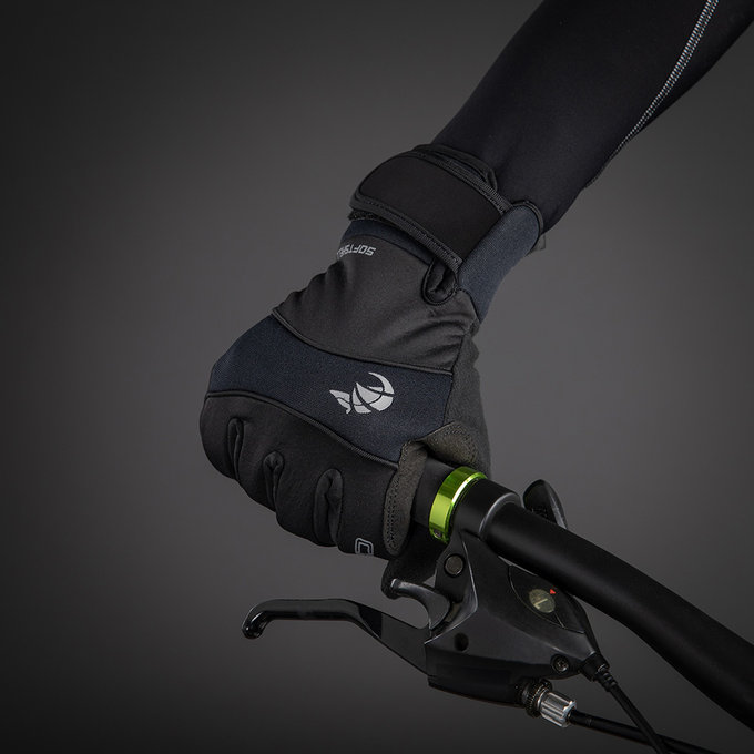 Zimní cyklistické rukavice pro dospělé Classic černé