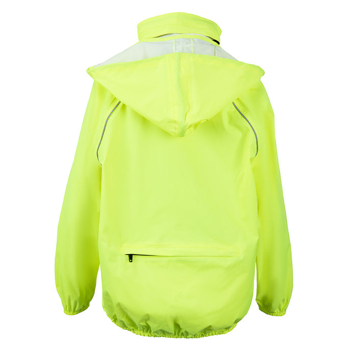 Dětská bunda do deště neónově žlutá