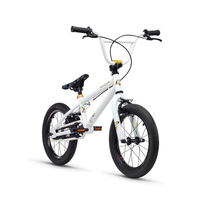 Dětské BMX kolo XtriX mini 16 bílé/zlaté (od 105 cm)