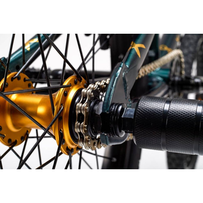 XtriX 40 Dětské kolo tmavě zelené / zlaté (od 120 cm)