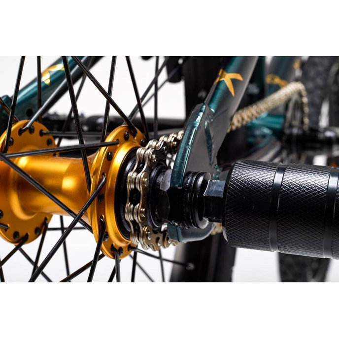 XtriX 40  Dětské kolo tmavě zelené / zlaté (od 120 cm)