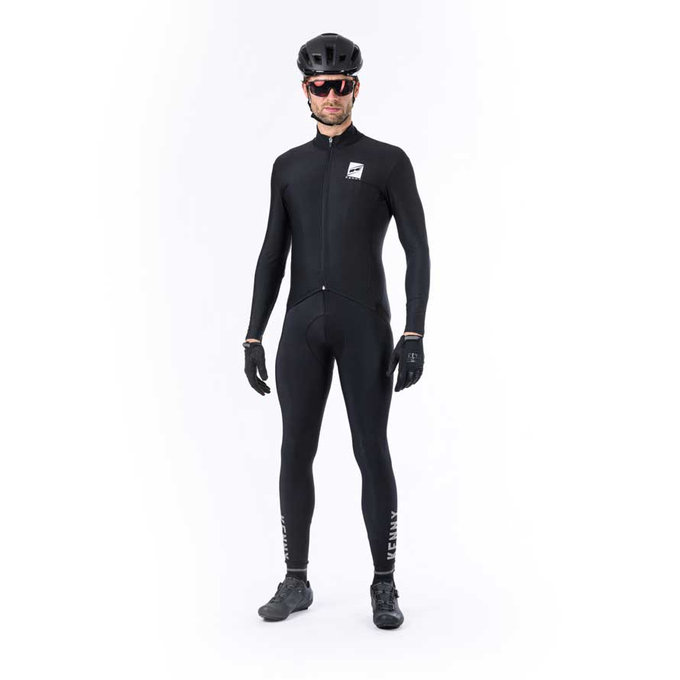 Zimní cyklistický dres ESCAPE Black