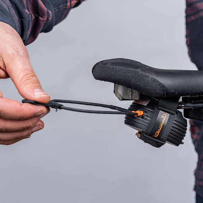 Samonavíjecí lano na tahání kola