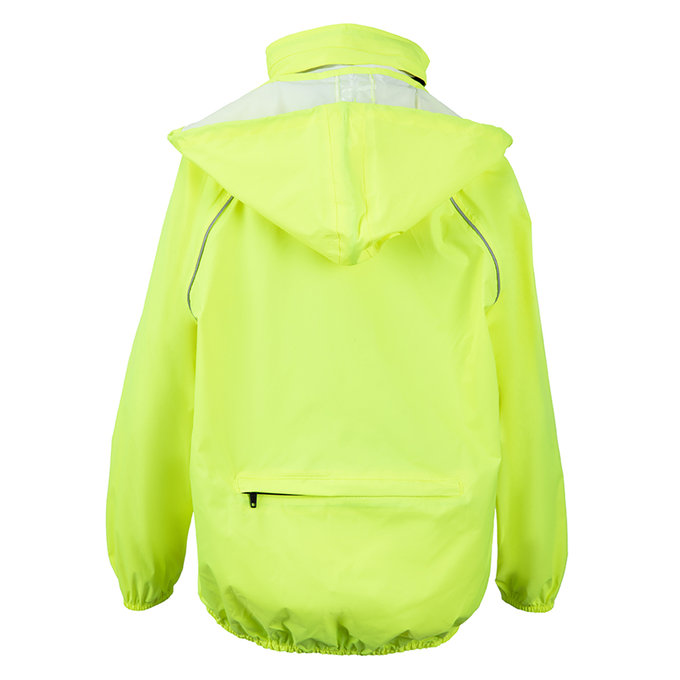 Dětská bunda do deště neónově žlutá