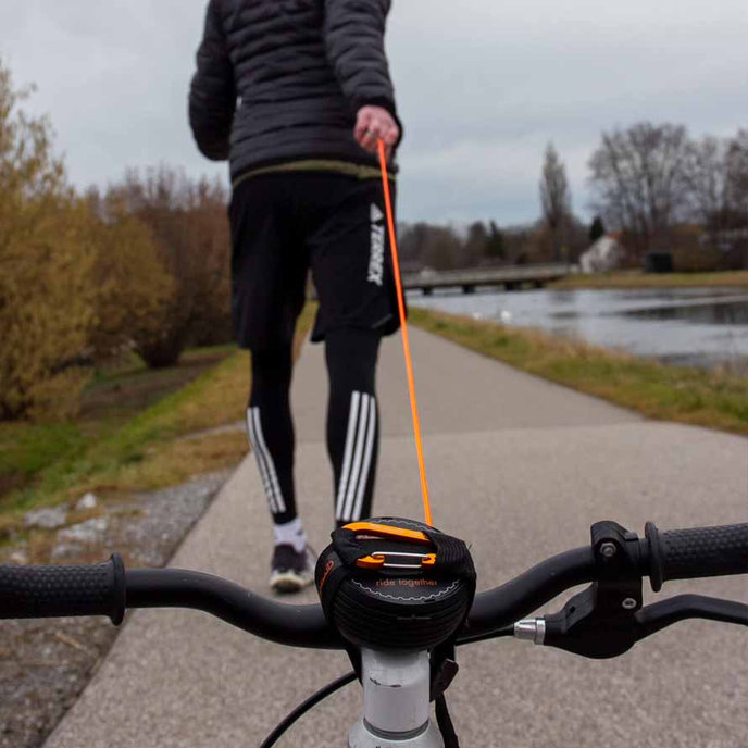 Samonavíjecí lano na tahání kola