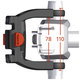 Ebike adaptér na řídítka 22-26 mm/31,8 mm