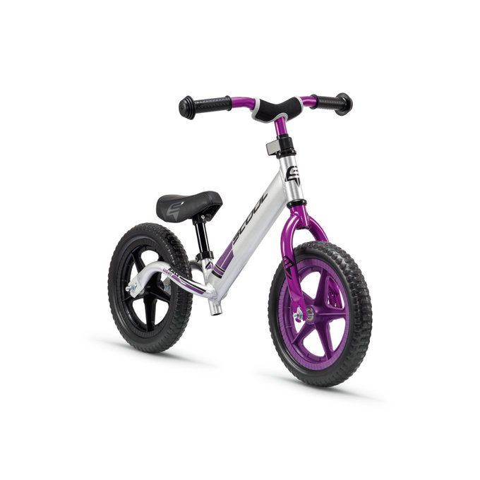 Dětské odrážedlo pedeX race light neonově stříbrno-fialové