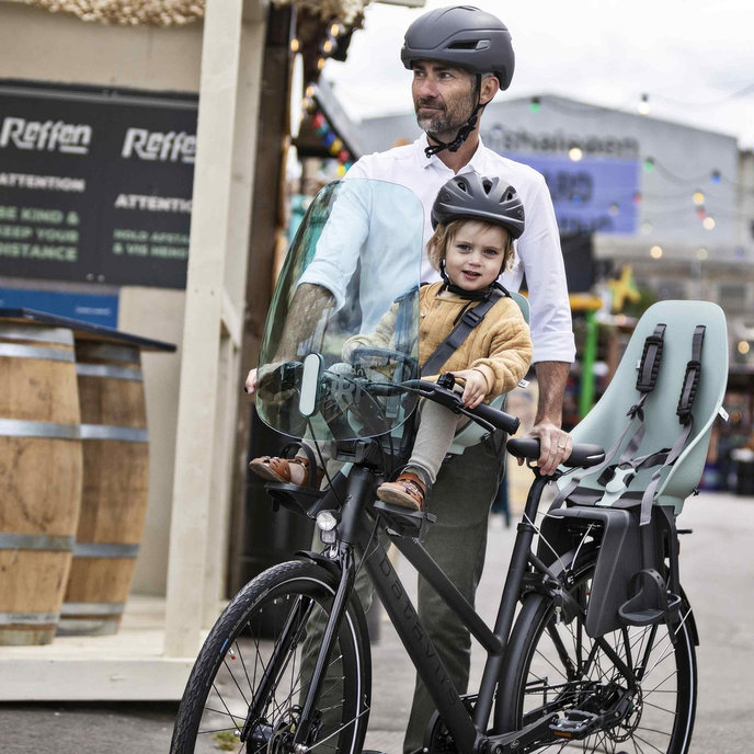 Zadní sedačka na kolo s adaptérem a nosičem na rám SET