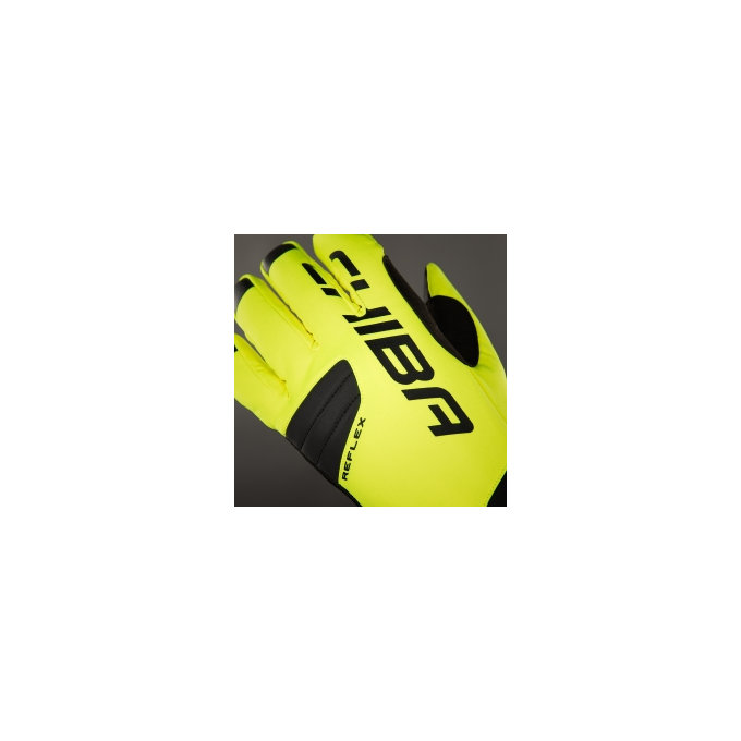 Zimní cyklistické rukavice pro dospělé BioXcell Warm Winter neonově žluté