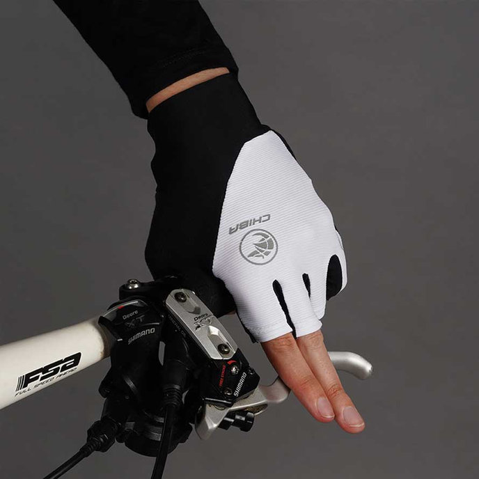 Cyklistické rukavice pro dospělé BioXCell Road bílé