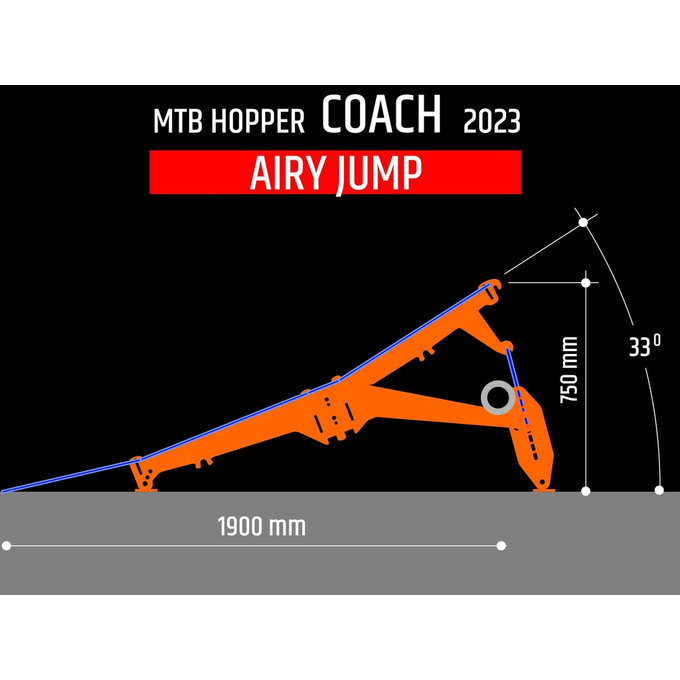 Přenosná rampa na skákání COACH