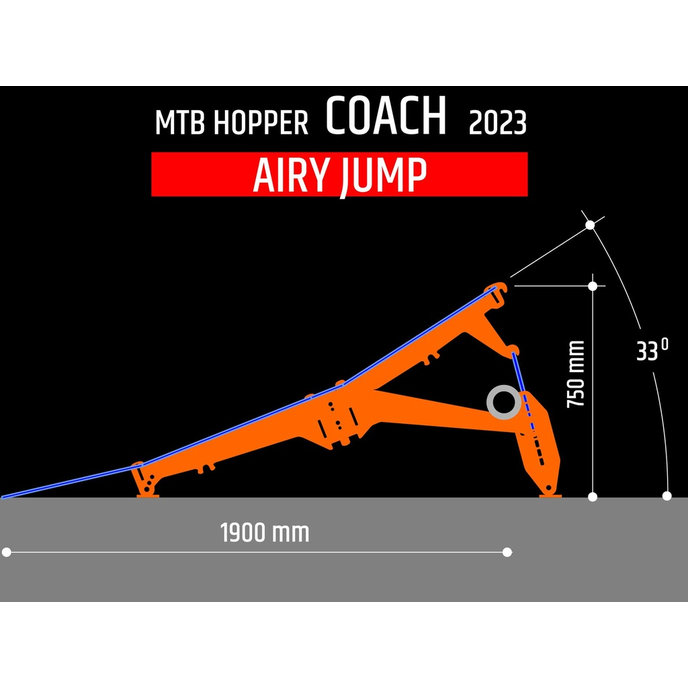 Přenosná rampa na skákání COACH