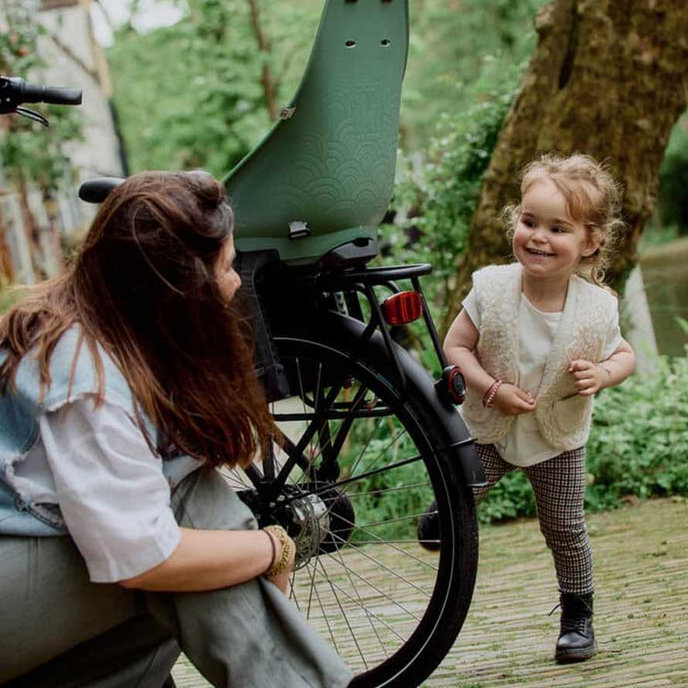 Zadní sedačka Ta-ke na kolo s adaptérem a nosičem na rám SET