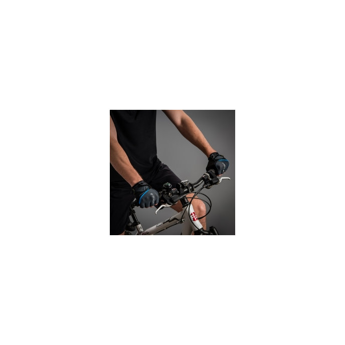 Cyklistické rukavice pro dospělé Gel Premium Tmavě šedé