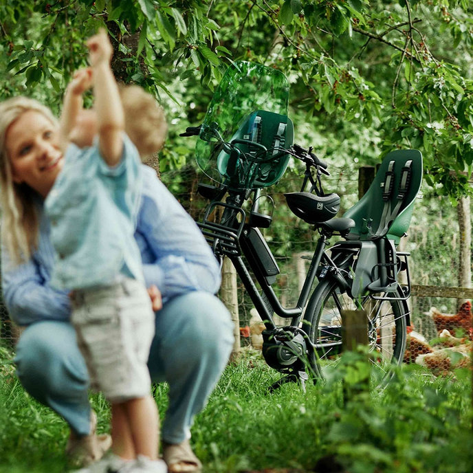 Zadní sedačka BIO na kolo s adaptérem na nosič