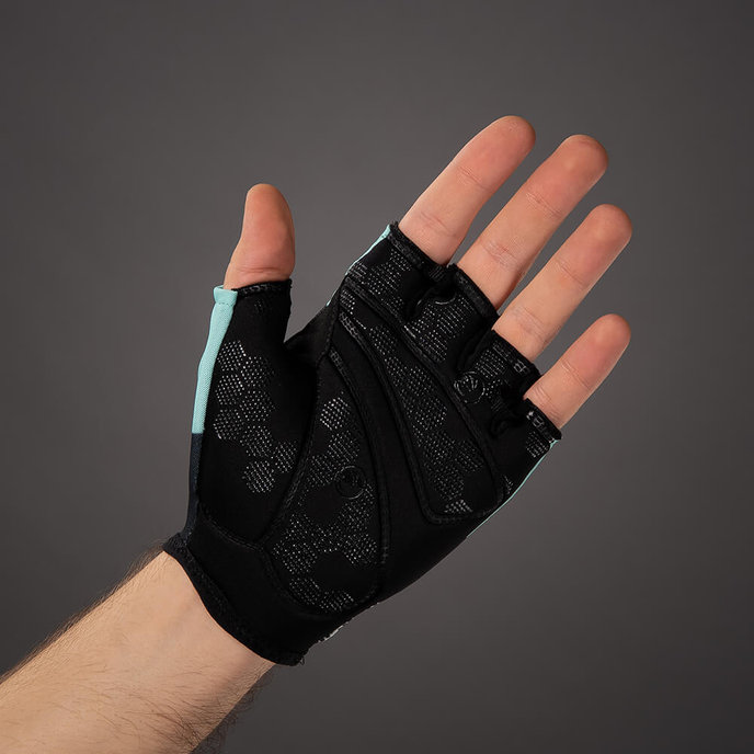 Cyklistické rukavice pro dospělé Solar tyrkysové