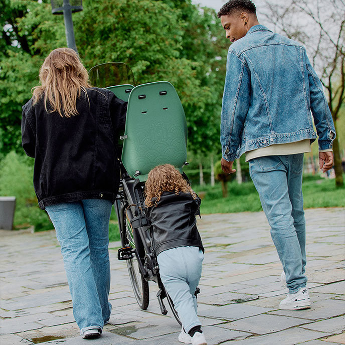 Zadní sedačka na kolo s adaptérem a nosičem na rám SET