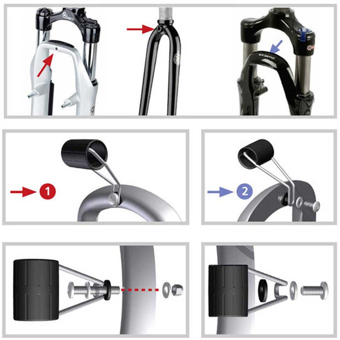 Držák světla na vidlici