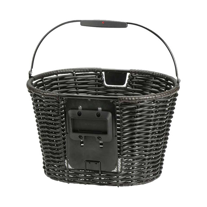 STRUCTURA OVAL proutěný košík na řídítka hnědý