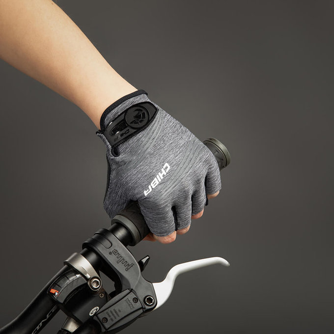 Cyklistické rukavice pro ženy Lady SuperLight tmavě šedé