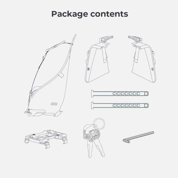 Zadní sedačka Ta-ke s adaptérem na nosič kola