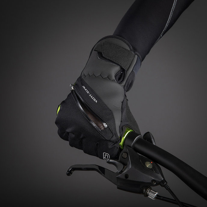 Zimní cyklistické rukavice pro dospělé City Liner černé