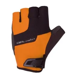 Cyklistické rukavice pro dospělé Gel Comfort černá/oranžová