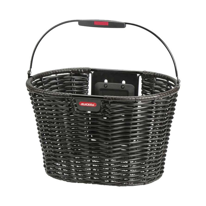 STRUCTURA OVAL proutěný košík na řídítka hnědý